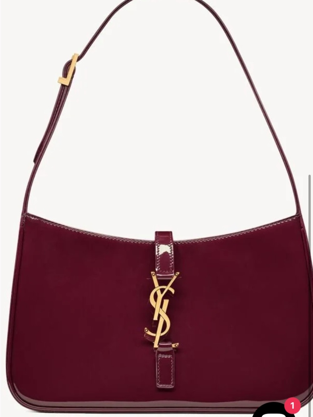 Monogram Patent Leather Shoulder Bag